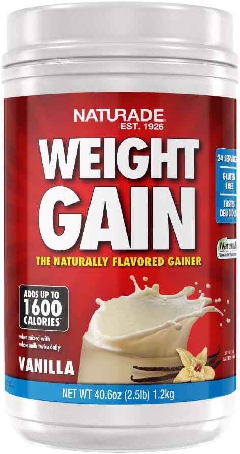 Vanilla Naturade All-Natural Weight Gain Nutrition Drink Mix - 40.6 Ounce
