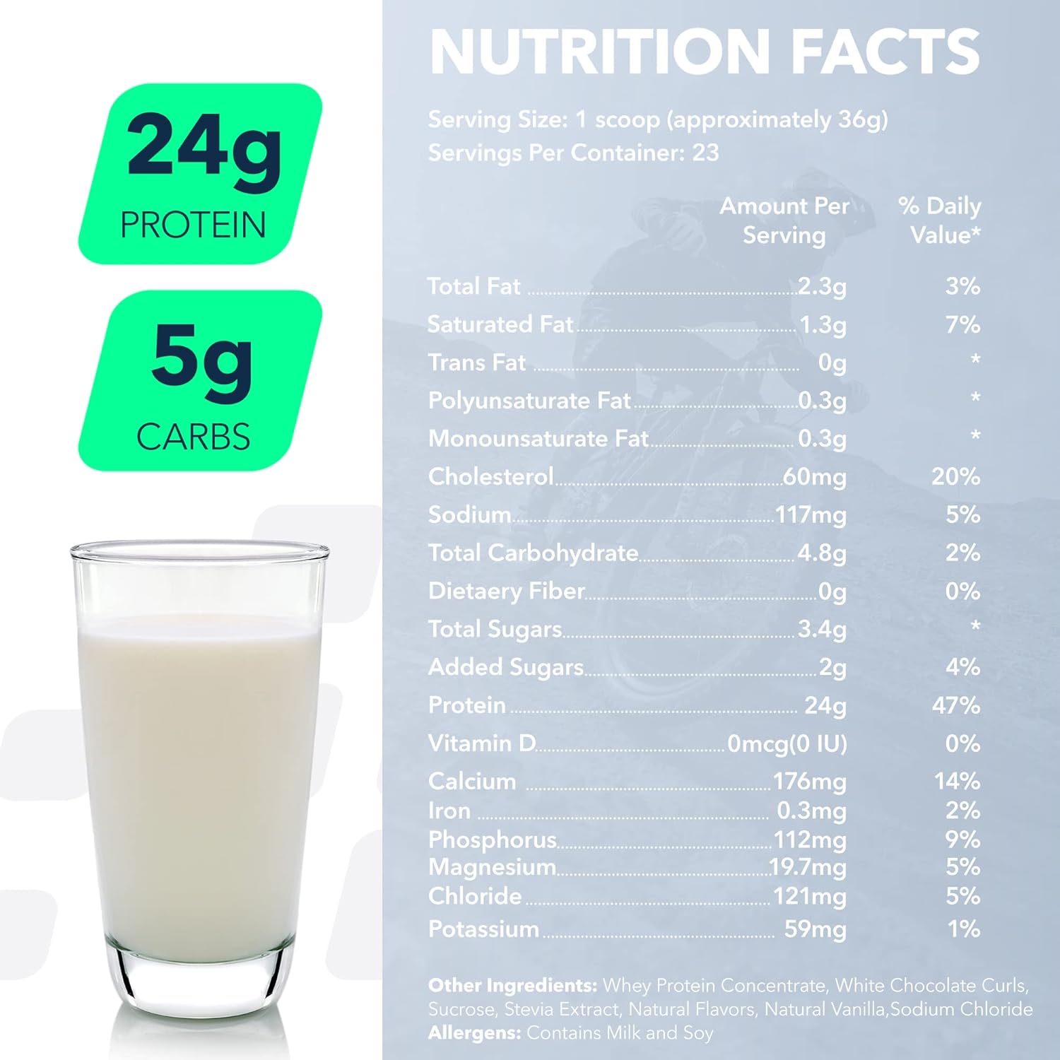 Vanilla NF Sports Nutri Whey Protein Powder: Post Workout Supplement with Amino Energy, BCAA, Immunity Support, 852g, 23 Servings.