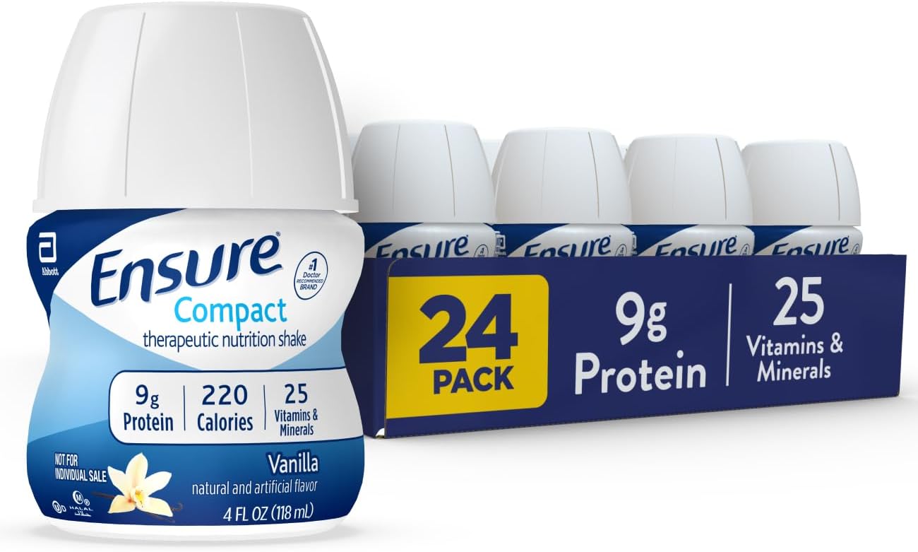 Vanilla Nutrition Shake - 9g Protein, 25 Vitamins & Minerals, Compact Size - Pack of 24