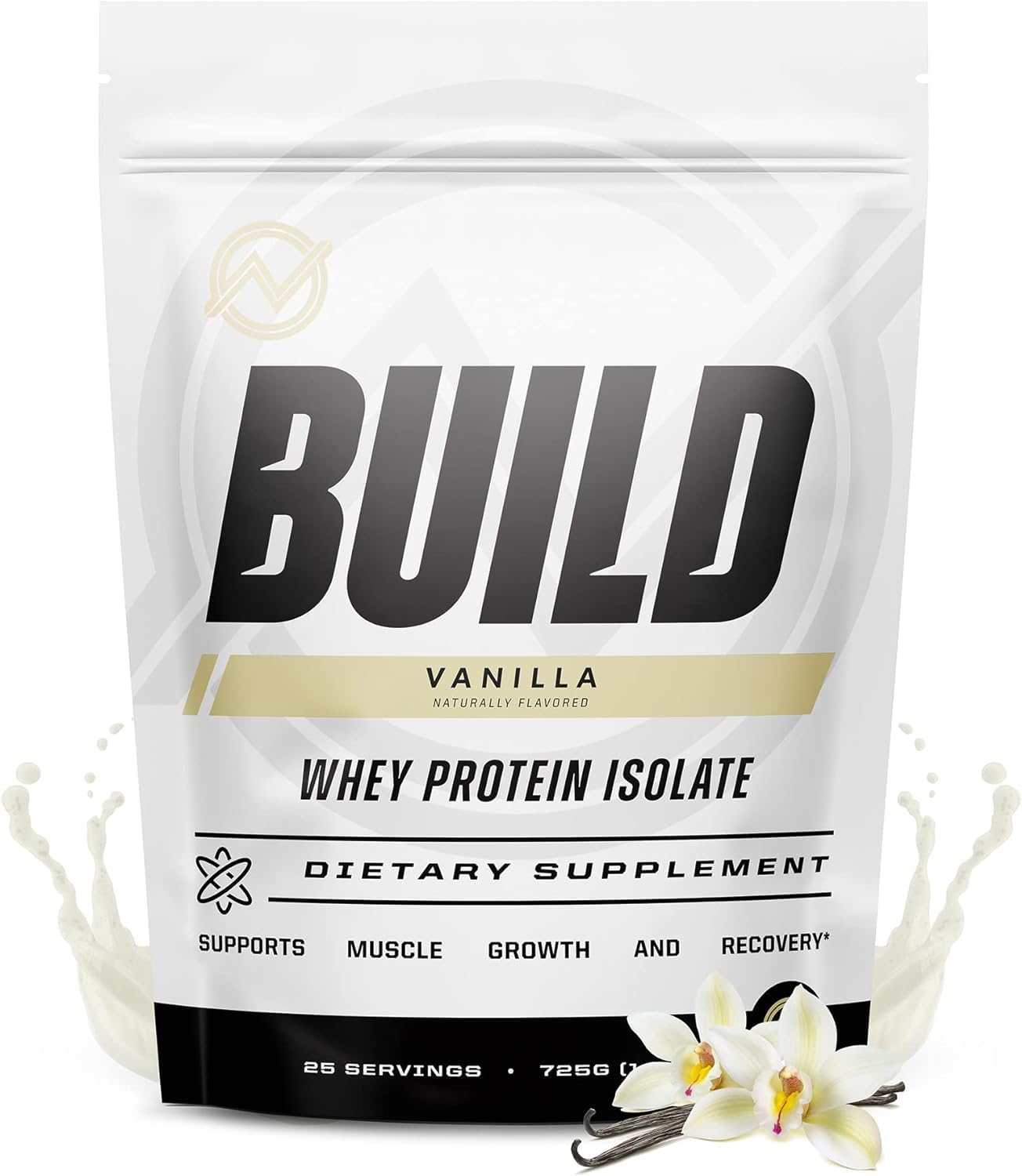 Vanilla Outwork Nutrition Build Whey Protein Isolate Powder - Gluten-Free, Low Lactose Formula for Muscle Growth & Recovery - 1.6lbs