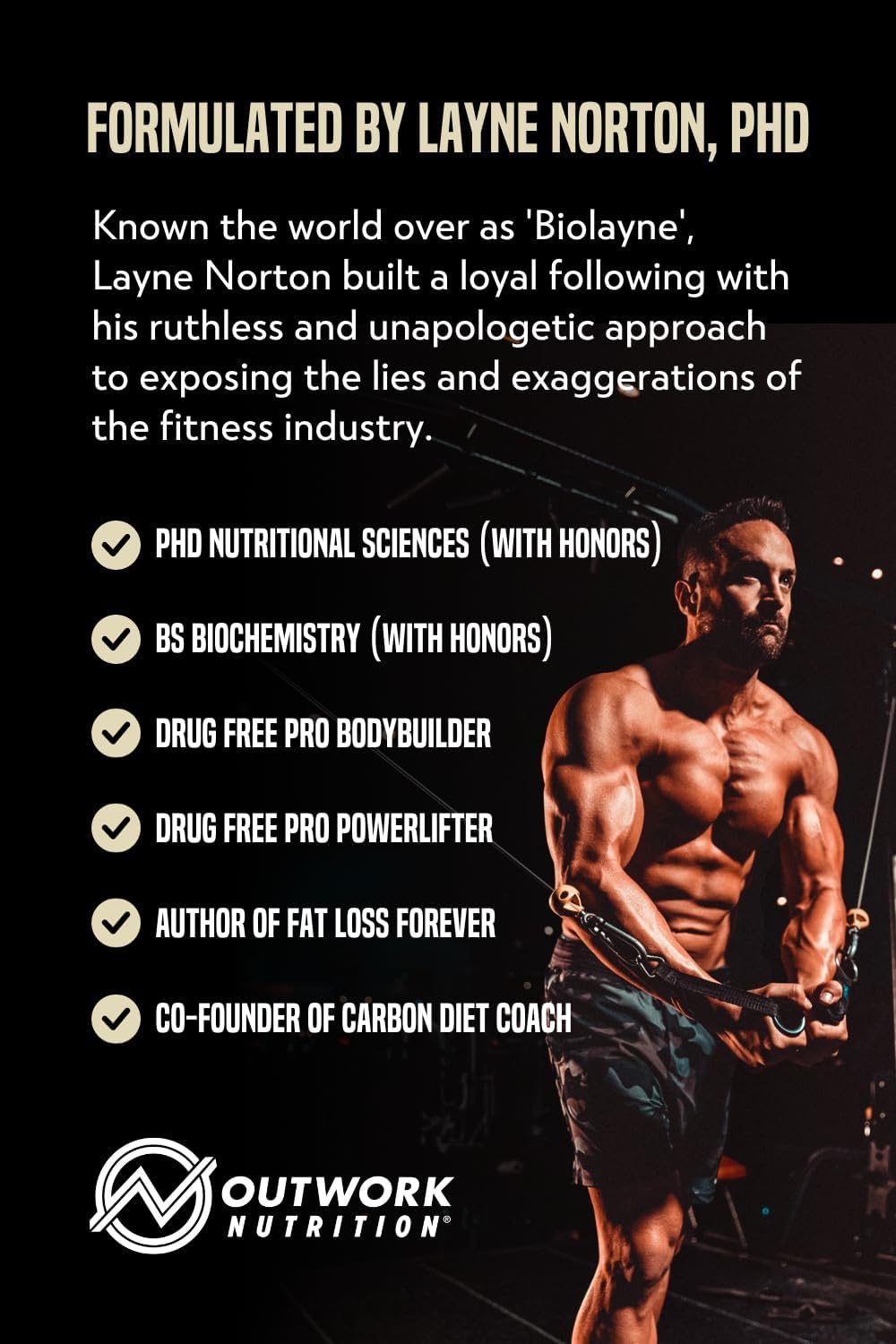 Vanilla Outwork Nutrition Build Whey Protein Isolate Powder - Gluten-Free, Low Lactose Formula for Muscle Growth & Recovery - 1.6lbs