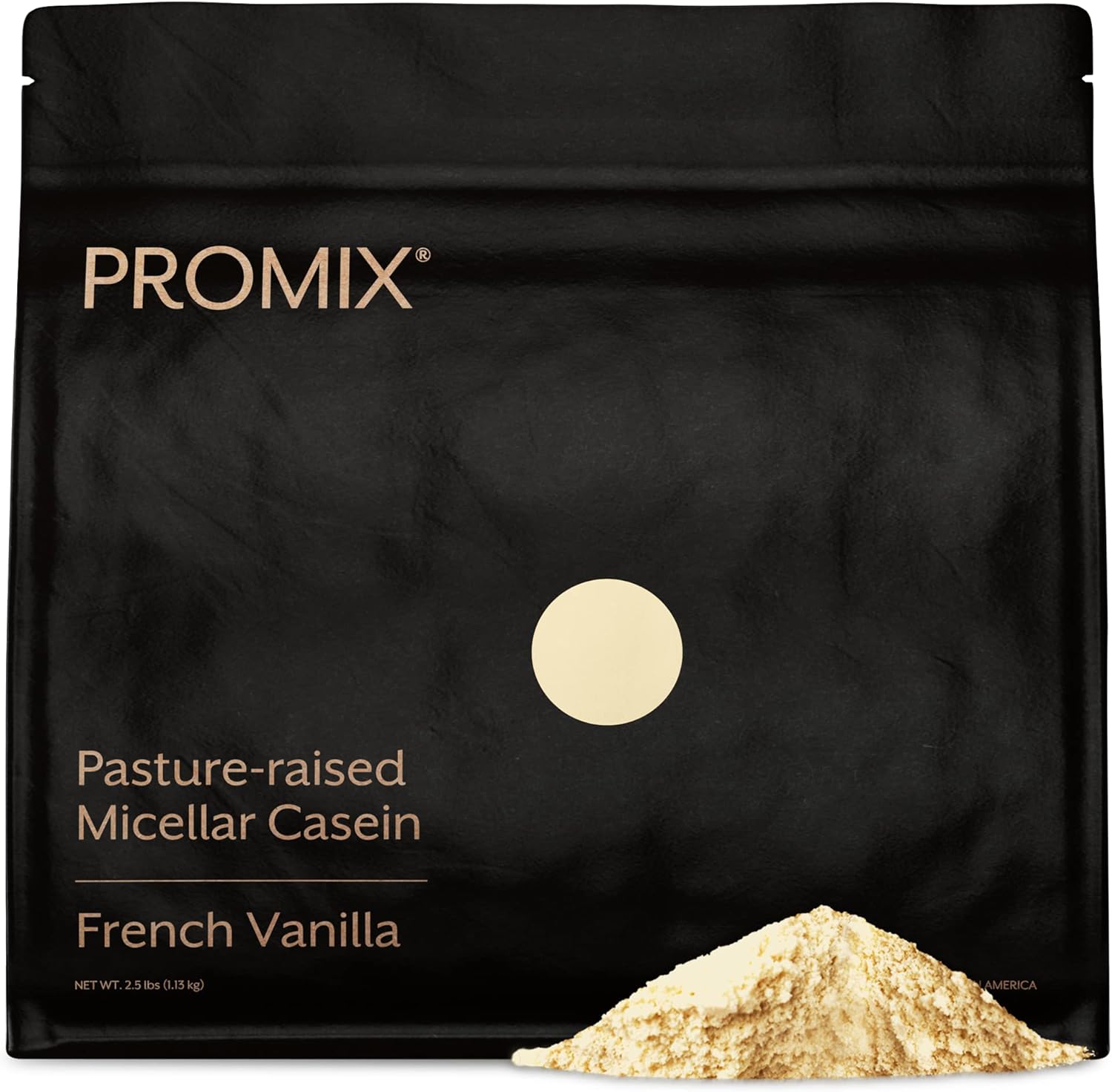 Vanilla ProMix Casein Protein Powder 2.5lb - Grass-Fed, All Natural, Slow Recovery - Post Workout Shake, Smoothie, Baking - Gluten-Free