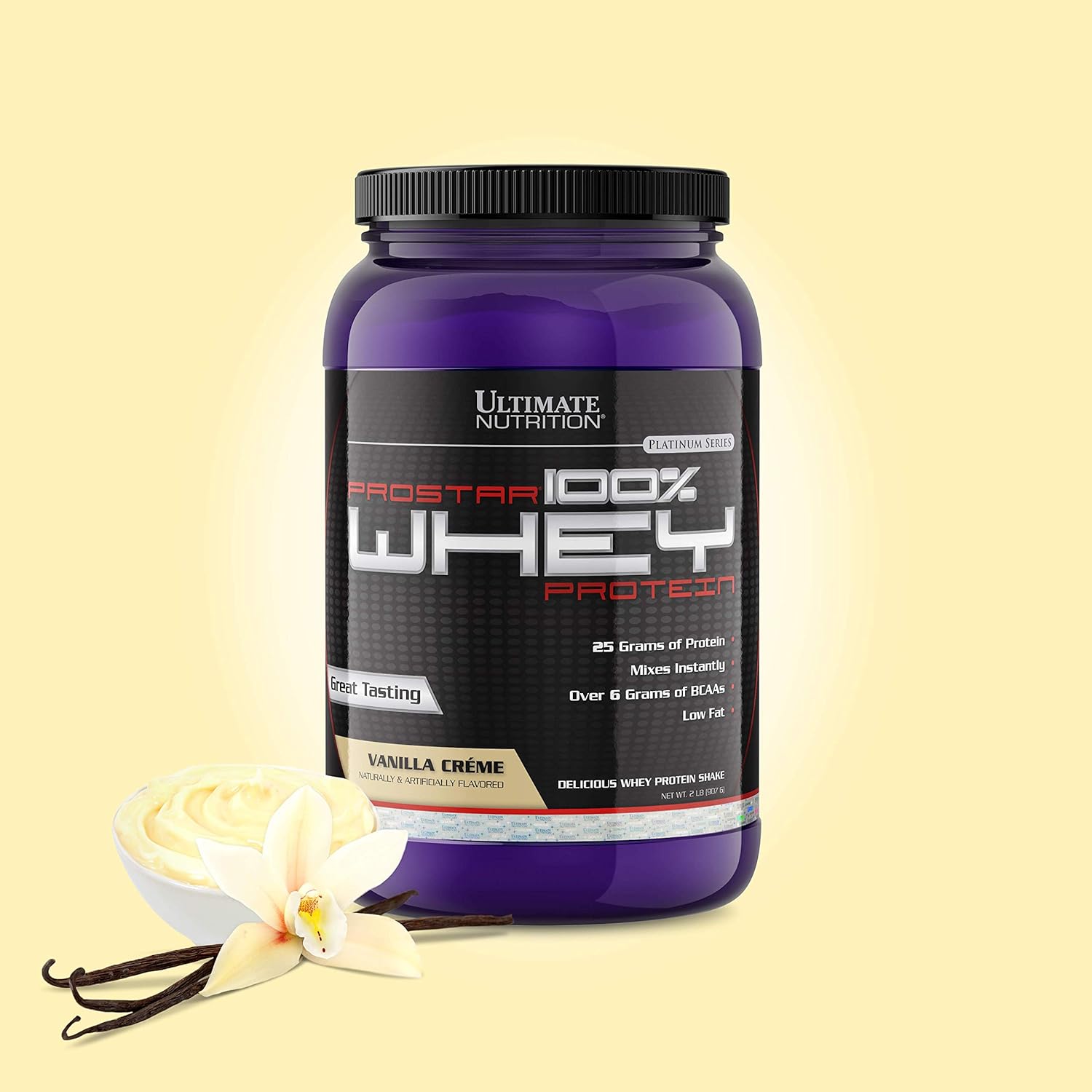 Vanilla Prostar Whey Protein Isolate Powder - High Protein Shake for Muscle Gain & Recovery - Low Carb, Low-Fat, Keto-Friendly - 2 lbs Tub