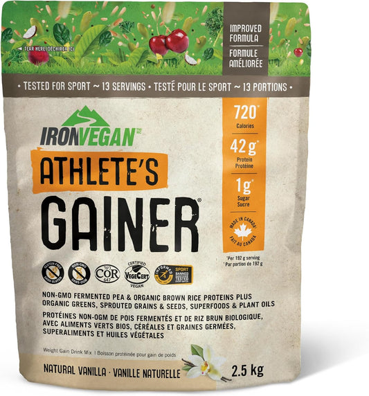 Vanilla Protein Powder for Weight Gain - 2500 GR by IRONVEGAN