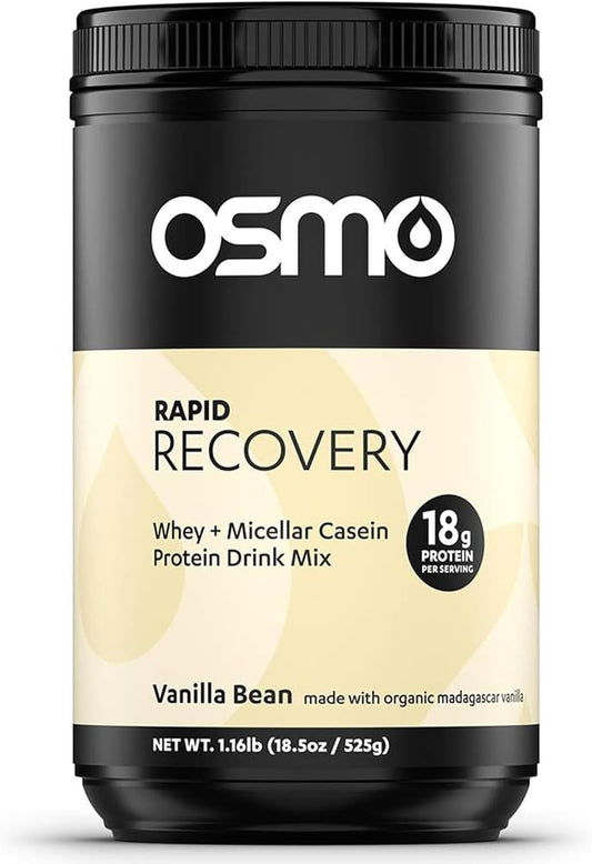 Vanilla Rapid Recovery Mix with Whey Isolate & Micellar Casein - 14 Servings | Accelerates Muscle Repair & Glycogen Restoration | All Natural Ingredients