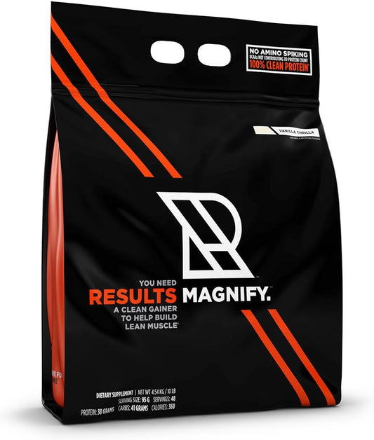Vanilla Results Nutrition Magnify Gainer Supplement - 10 Pound Size