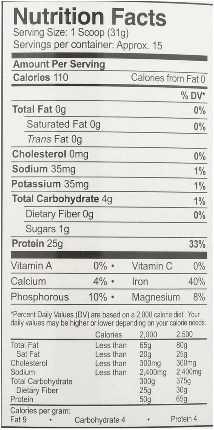 Vanilla Rice Protein Isolate Powder - 1.03 lb by Growing Naturals