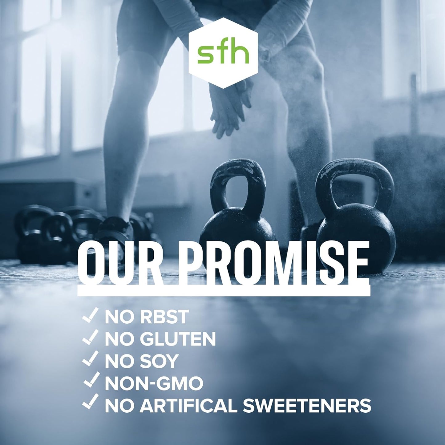 Vanilla SFH Pure Whey Protein Powder - Grass Fed, All Natural, Non-GMO, Soy and Gluten Free - 31.9 oz