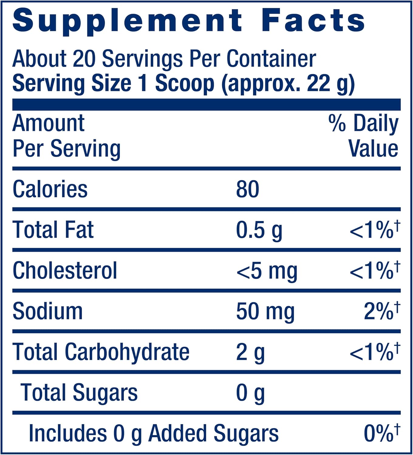 Vanilla Whey Protein Isolate for Muscle Growth & Immune Health - Non-GMO, Gluten Free, No Sugar Added - 403g (20 Servings)