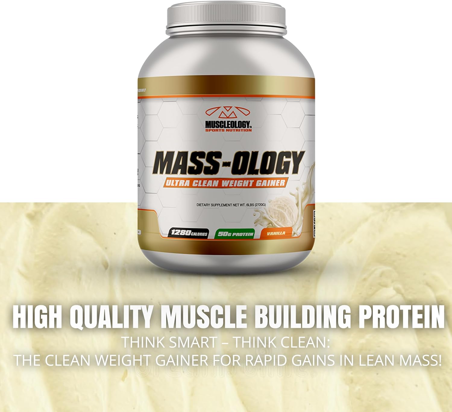 Vanilla Whey Protein Powder Weight Gainer for Men and Women - Muscle Building Supplement, 7.8 lbs