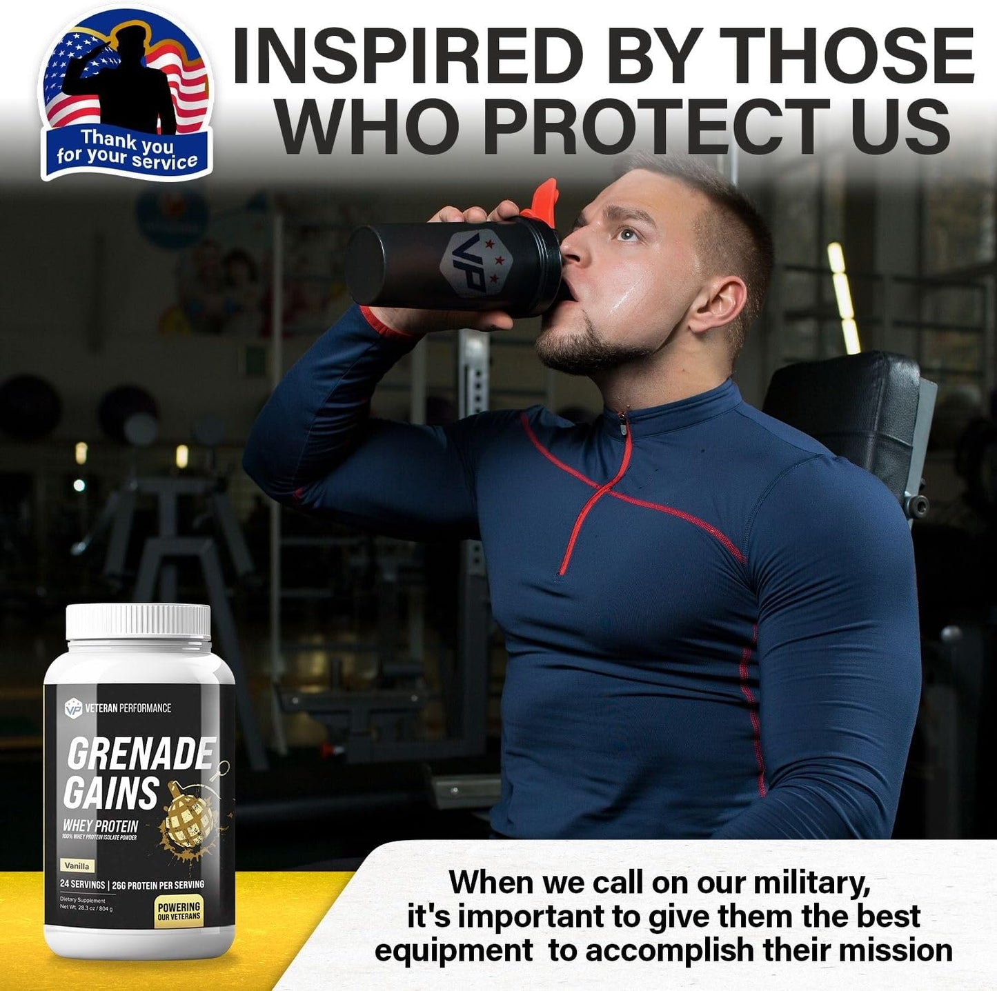 Vanilla Whey Protein Powder with 21g Protein, 85mg Calcium, and 3g Fiber - Muscle Building Support, 100% Whey Protein Blend Power 1.76 lbs