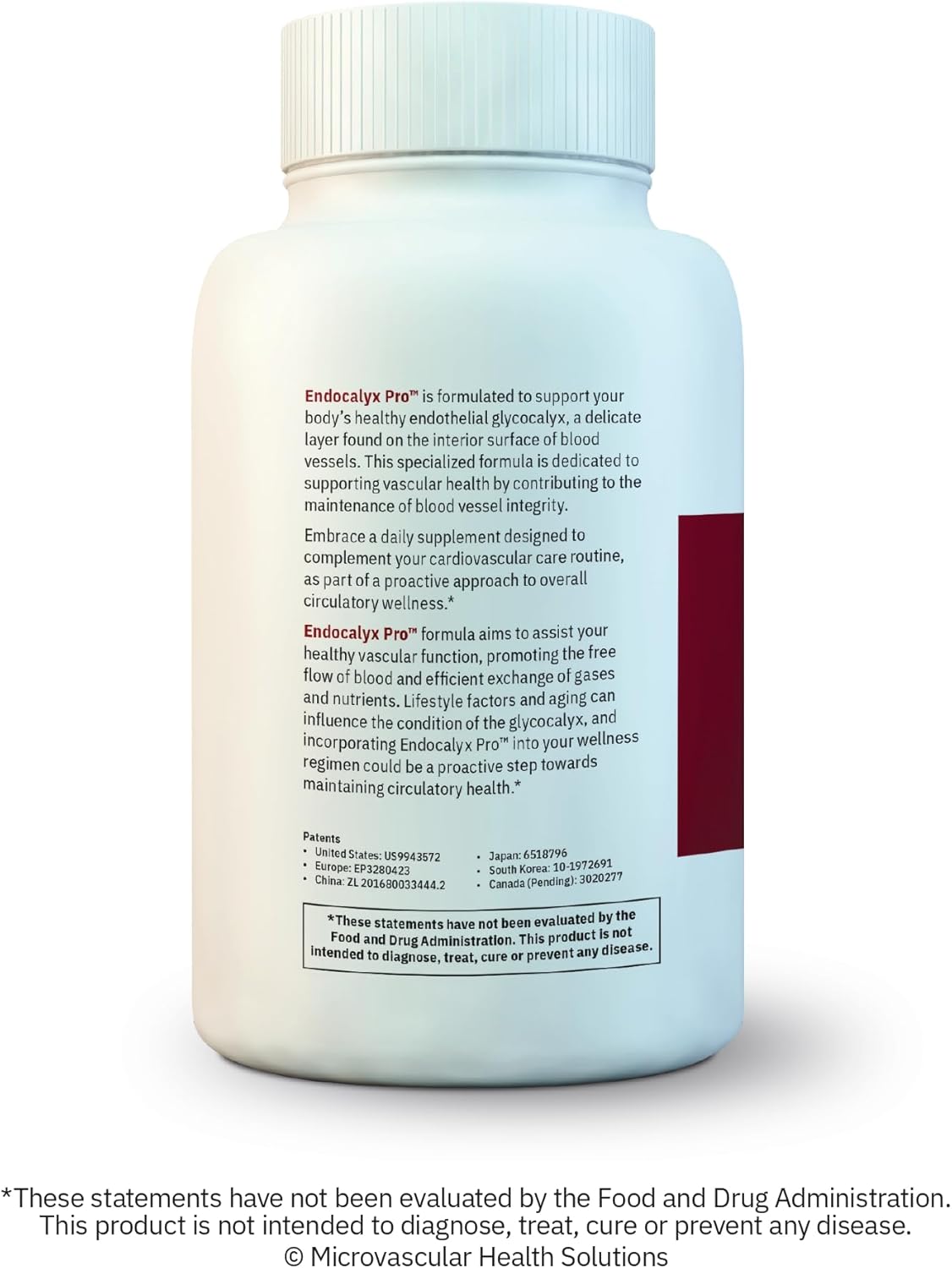 Vascular & Heart Health Supplement with Endocalyx Pro - 120 Capsules | Support Nitric Oxide and Glycocalyx | Promotes Vascular Protection and Microcirculation