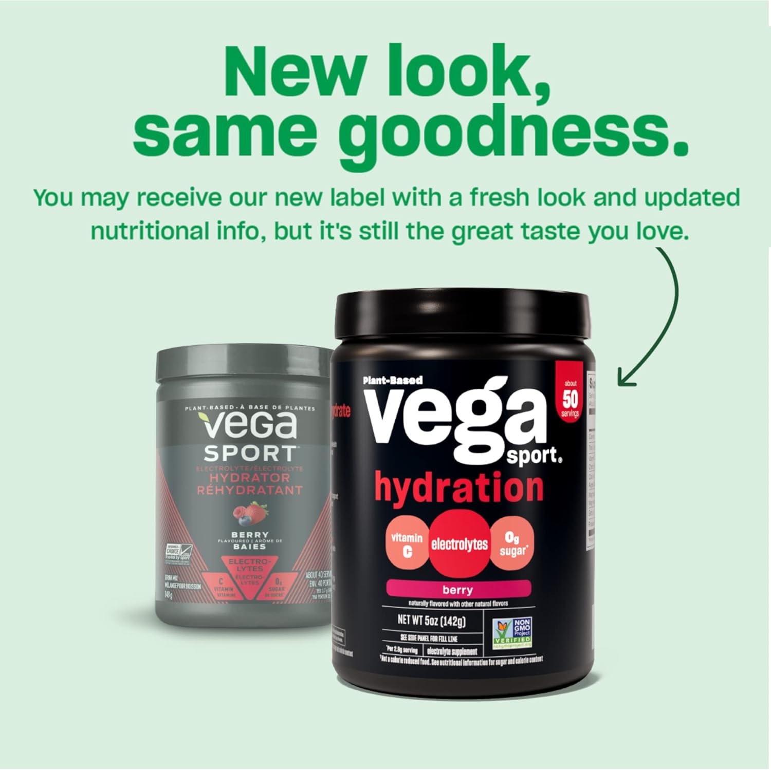 Vega Sport Hydration Electrolyte Powder, Berry Flavor - Vegan Keto Post Workout Recovery Drink with Vitamin C for Men and Women, Sugar-Free, Dairy-Free, Gluten-Free, Non-GMO - 5 oz