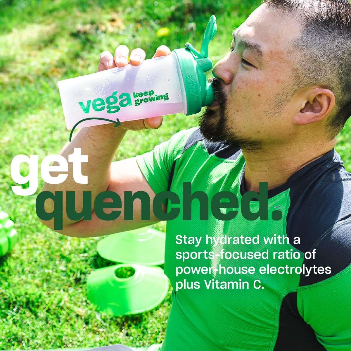 Vega Sport Hydration Electrolyte Powder, Berry Flavor - Vegan Keto Post Workout Recovery Drink with Vitamin C for Men and Women, Sugar-Free, Dairy-Free, Gluten-Free, Non-GMO - 5 oz