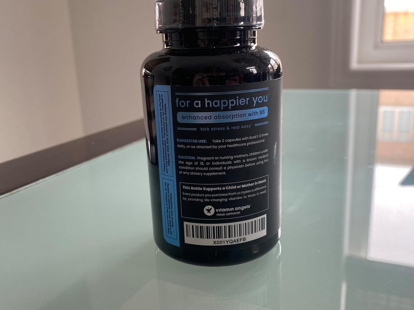 Vegan 5-HTP Capsules with Vitamin B6 & C - 120 Count, 200mg Formula