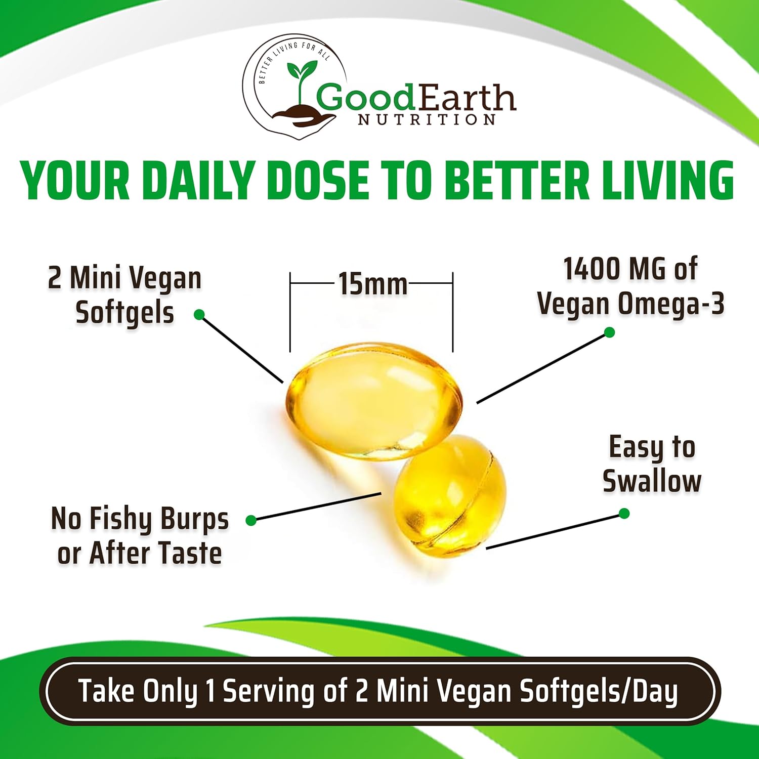 Vegan Algal Oil Supplements for Brain, Joint, Heart & Immune Support - DHA Omega 3 - Prenatal Vitamins - Burpless Algae - 60 Mini Softgels