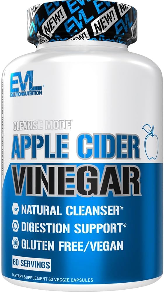Vegan Apple Cider Vinegar Capsules with Cayenne Pepper for Detox and Weight Management - 60 Servings