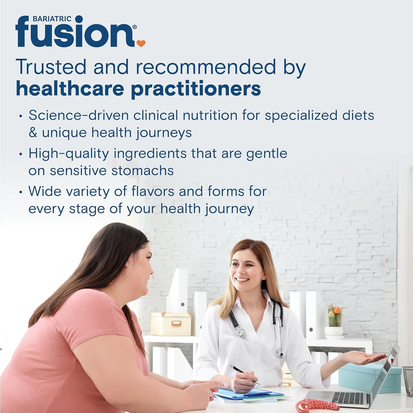 Vegan Bariatric Fusion ONE Per Day Hair Skin and Nails Vitamins for Women - Biotin, B12, B1 - 60 Capsules
