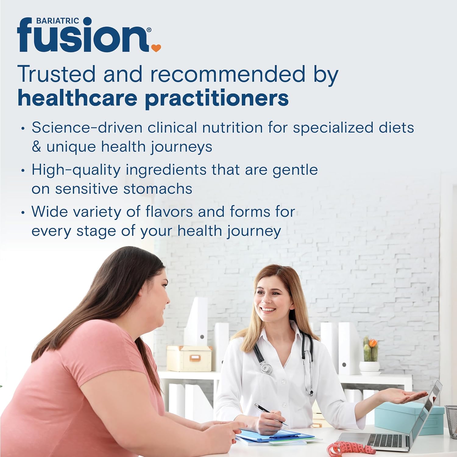 Vegan Bariatric Fusion ONE Per Day Hair Skin and Nails Vitamins for Women - Biotin, B12, B1 - 60 Capsules