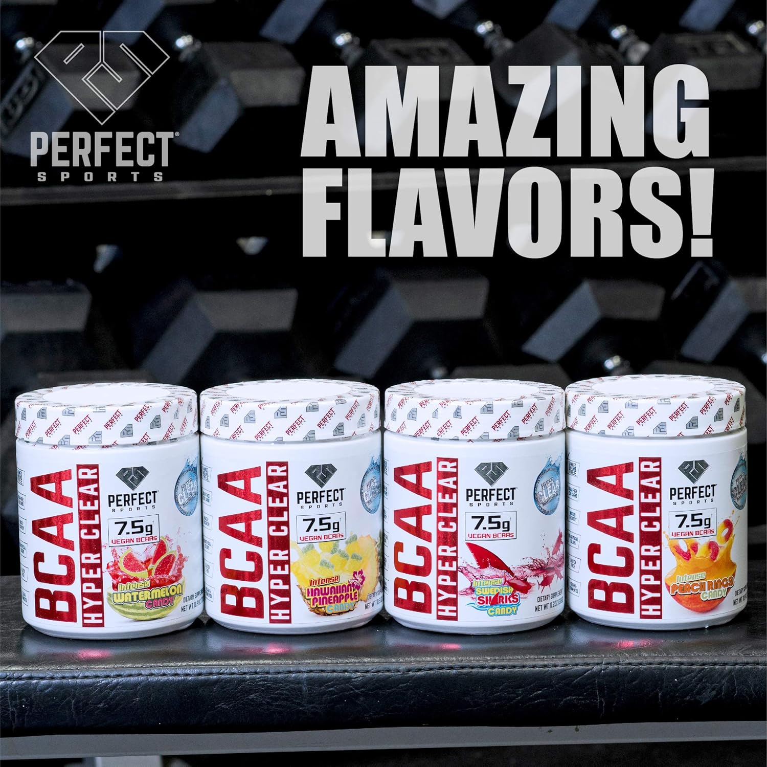 Vegan BCAA Hyper Clear 7.5G Intense Watermelon Sports Supplement 310G