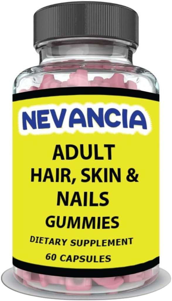 Vegan Biotin Gummies for Hair, Skin & Nails Growth - Stronger Nails, Healthier Skin, Extra Strength Formula for Men & Women