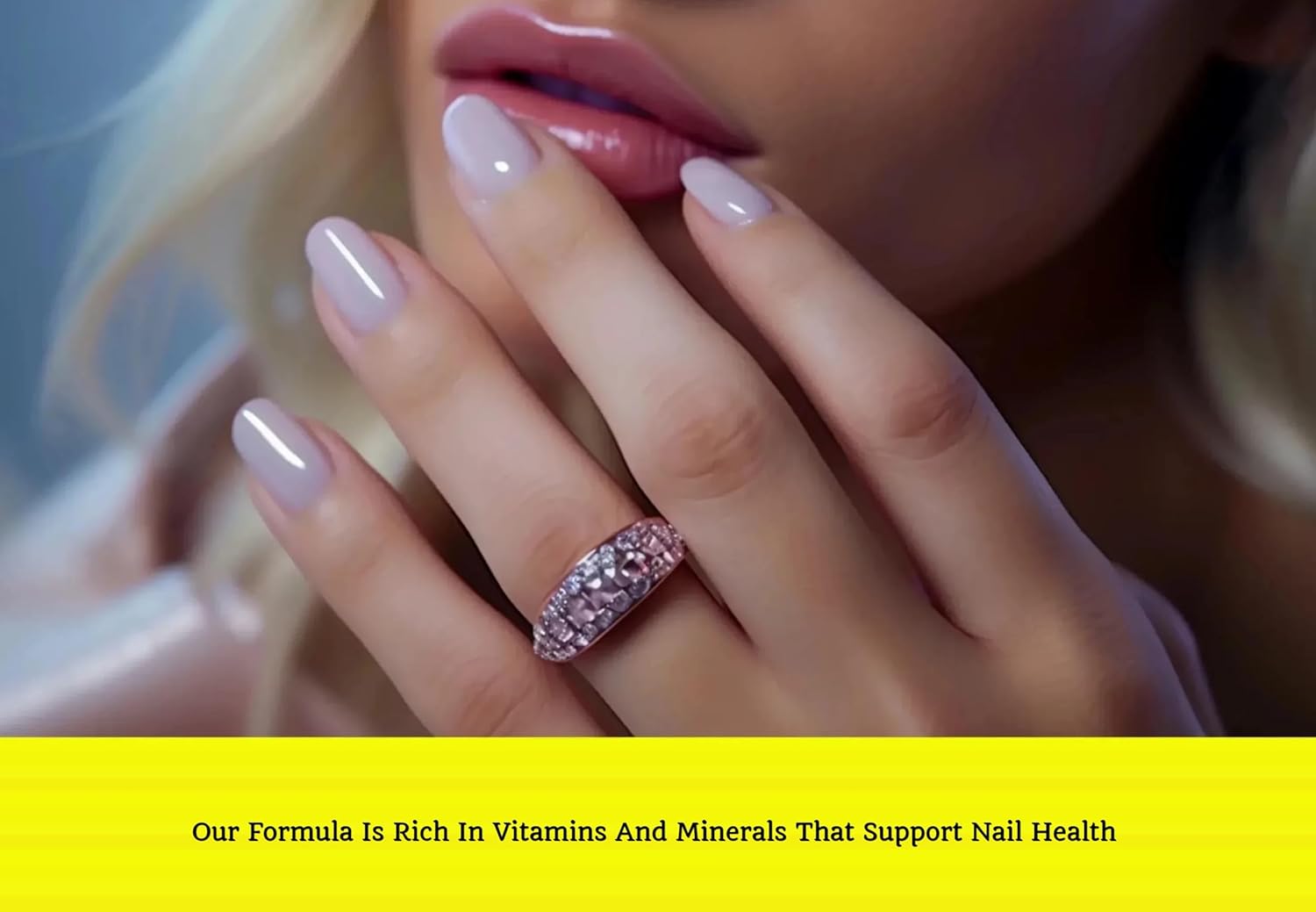 Vegan Biotin Gummies for Hair, Skin & Nails Growth - Stronger Nails, Healthier Skin, Extra Strength Formula for Men & Women