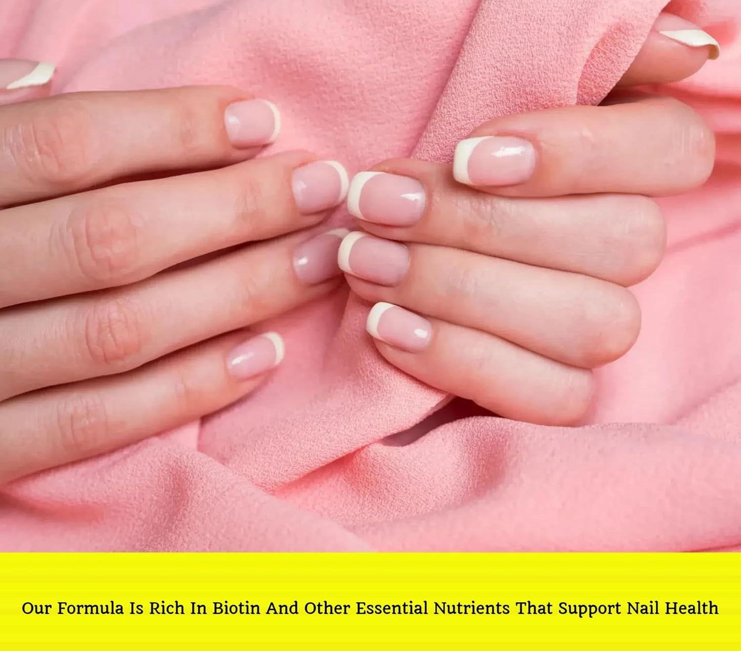 Vegan Biotin Gummies for Hair, Skin & Nails Growth - Stronger Nails, Healthier Skin, Extra Strength Formula for Men & Women