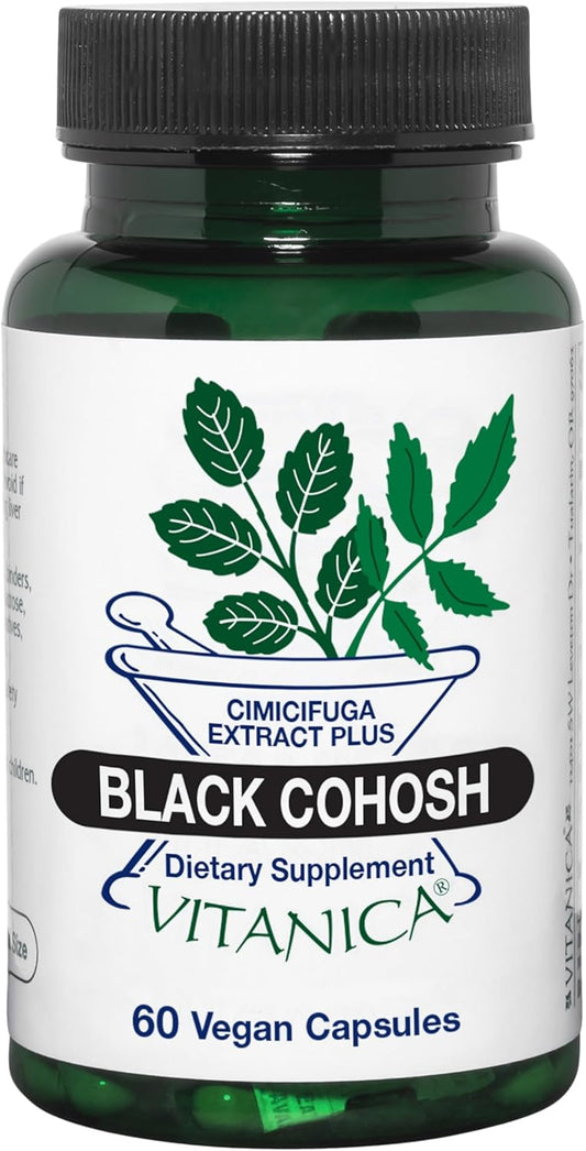 Vegan Black Cohosh Extract Capsules by Vitanica - 60 Count