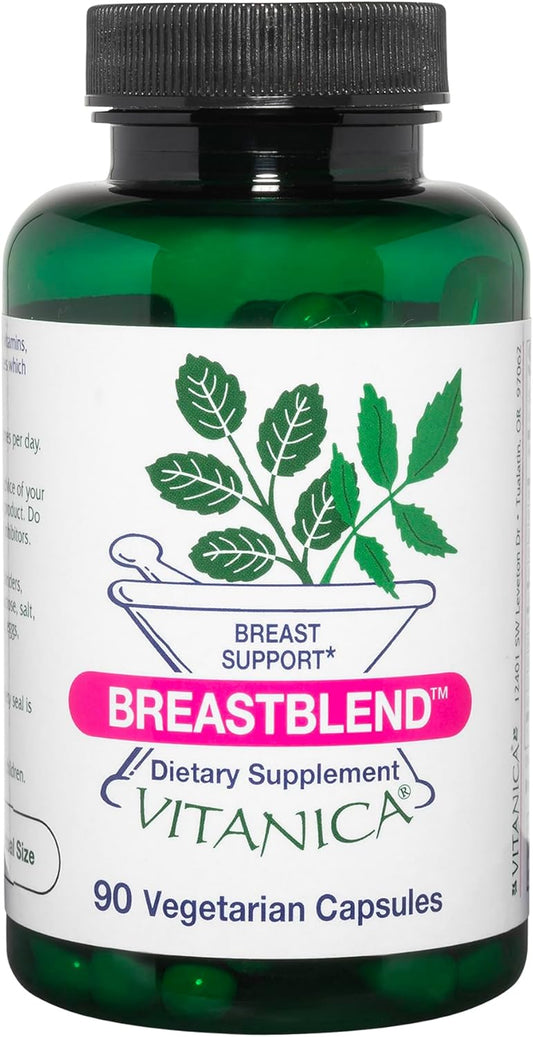 Vegan Breast Care Support Supplement, 90 Capsules by Vitanica BreastBlend
