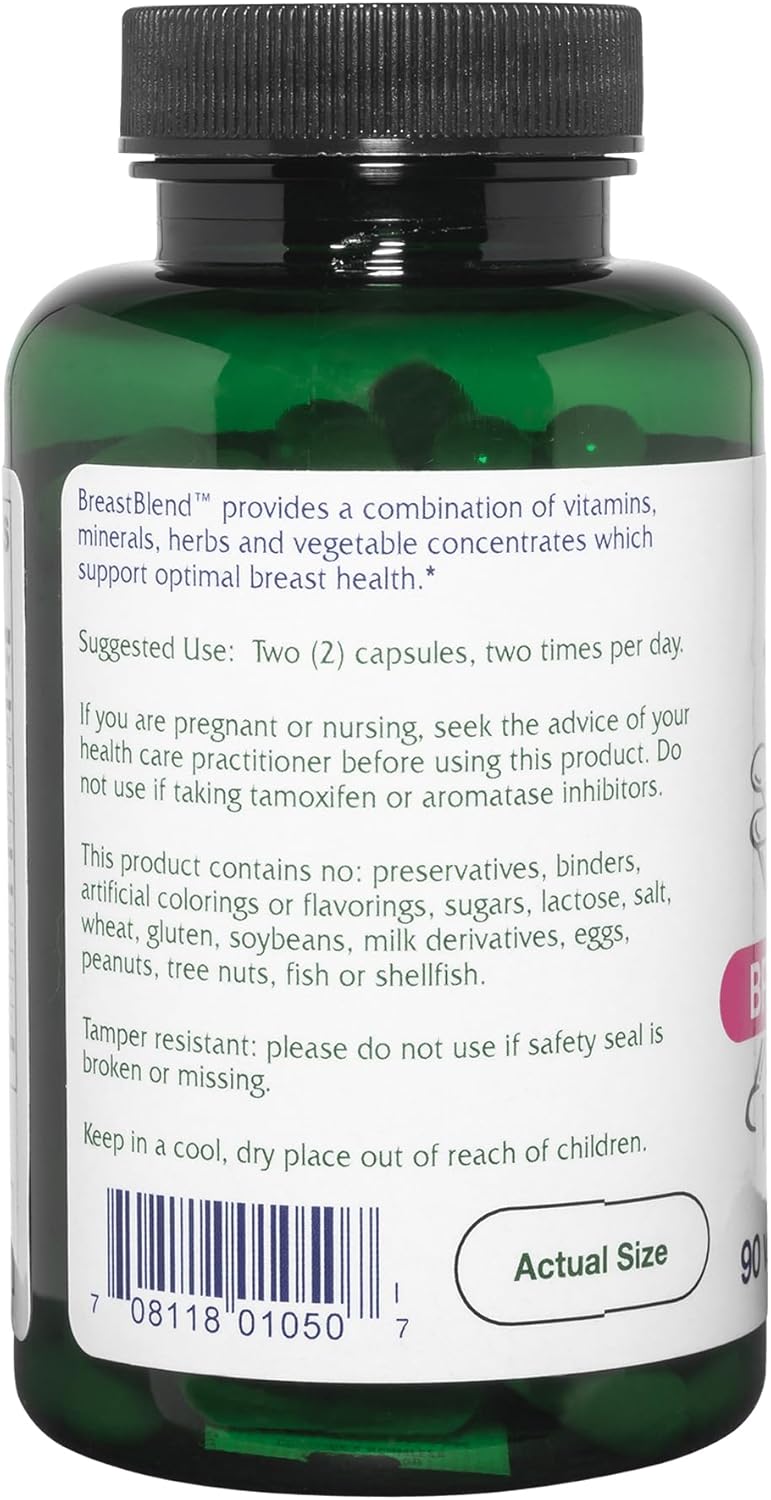 Vegan Breast Care Support Supplement, 90 Capsules by Vitanica BreastBlend