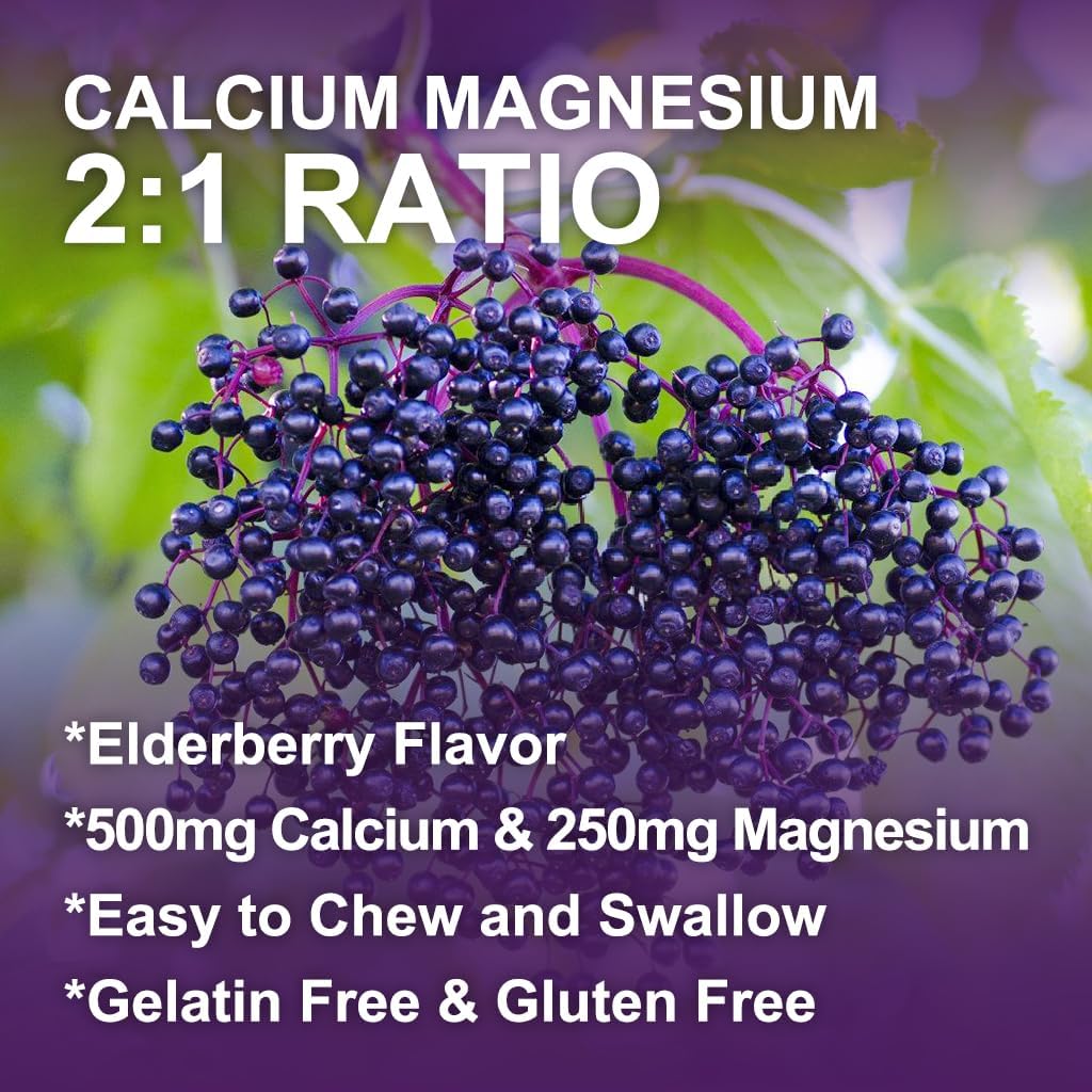 Vegan Calcium Magnesium Zinc Gummies with Vitamin D3 & Sea Moss for Bone, Muscle, Immune, Mood & Sleep Support - High Absorption Complex Supplement - 60 Gummies (3 Pack)