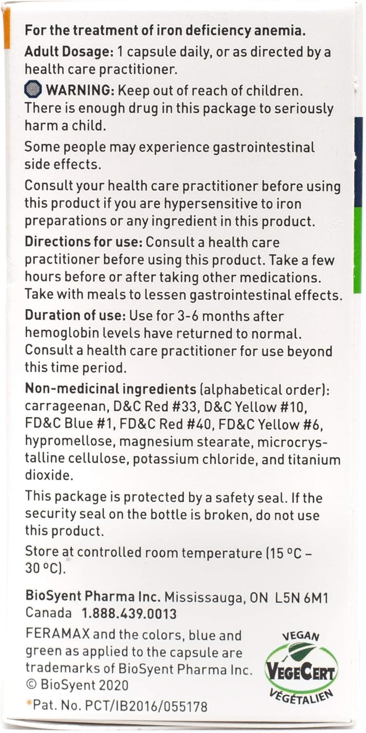 Vegan Certified FeraMAX PD 150 Capsules - Pack of 100