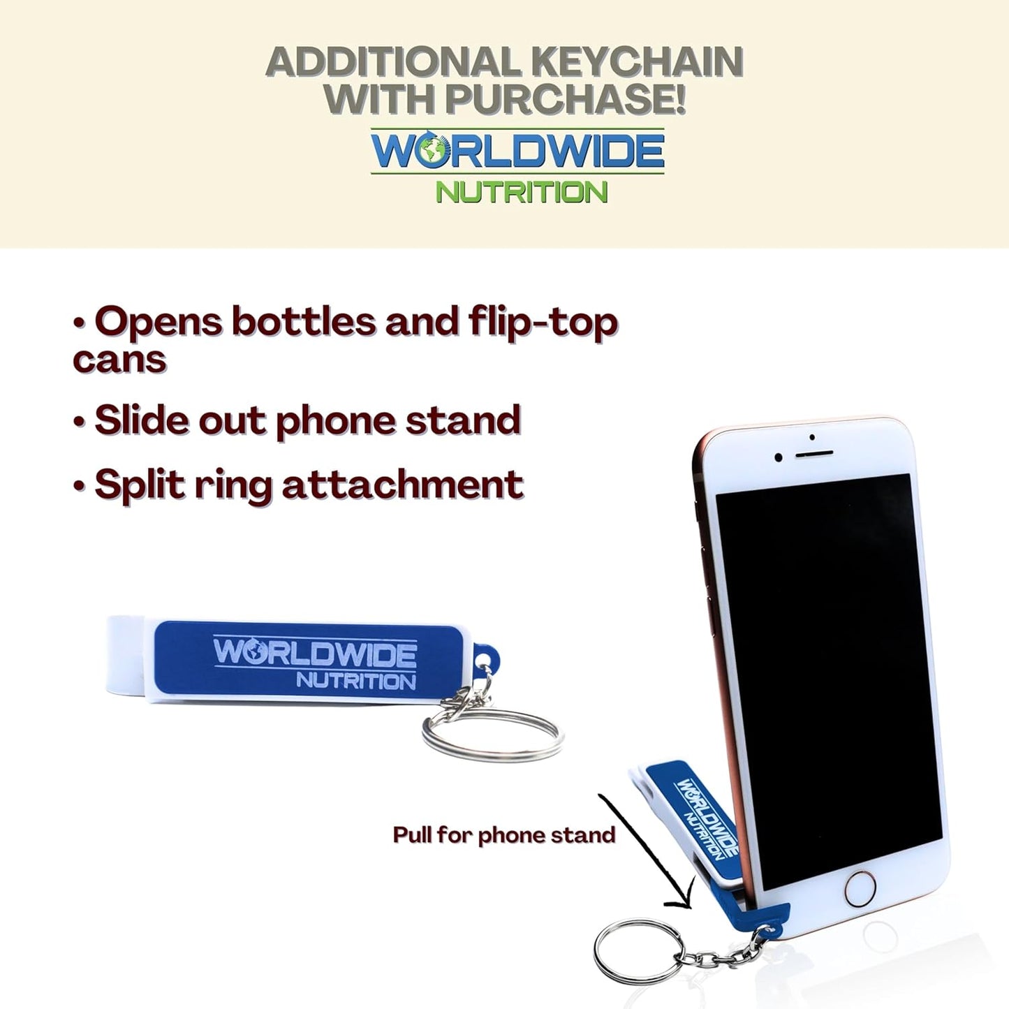 Vegan Cookies and Cream High Protein Powder Bundle - 2 LB with Keychain | Compatible with Black Magic Multi-Source Protein Powder | Low Carb, Low Sugar Blend of Whey, Egg & Casein