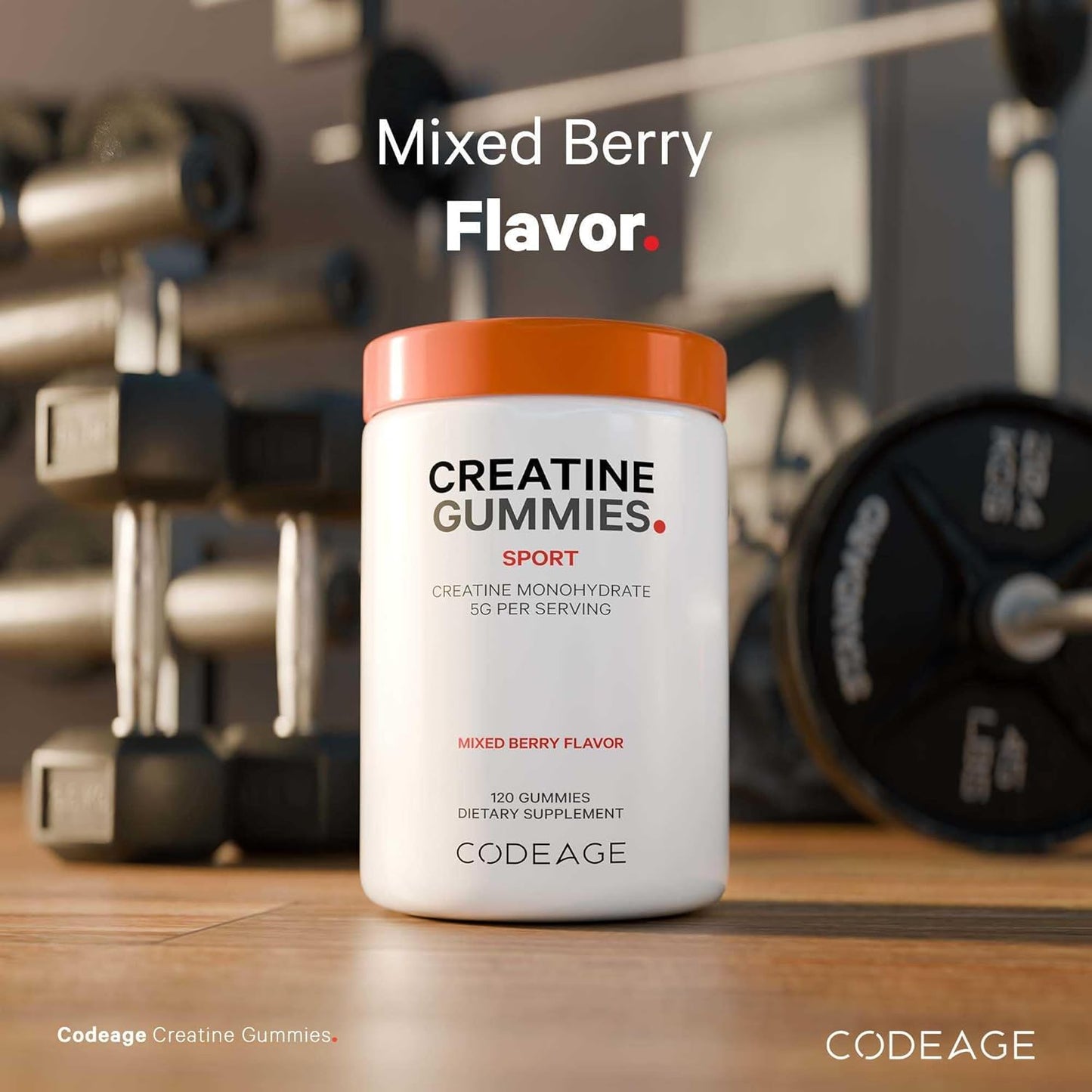 Vegan Creatine Gummies with AstraGin & Astralagus - Mixed Berry Flavor - 5000mg Creatine - Non-GMO - 120 Gummies
