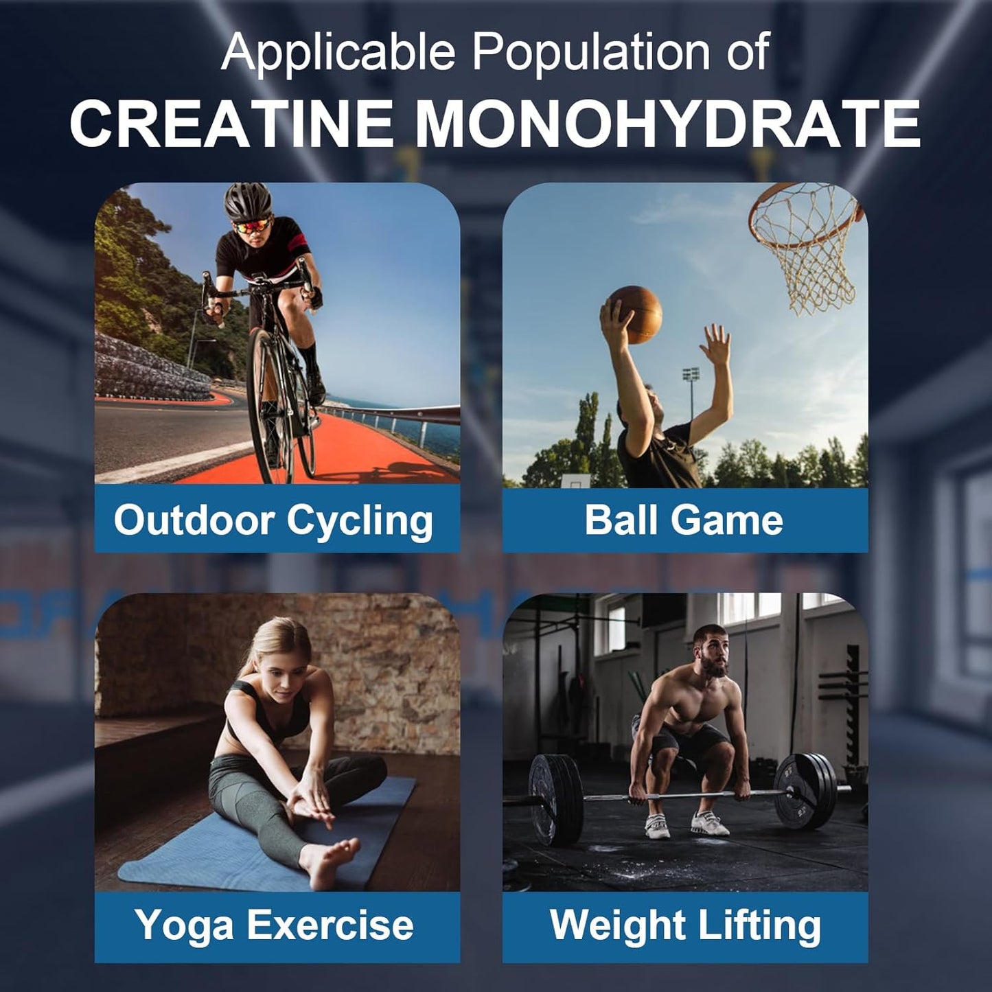 Vegan Creatine Monohydrate Gummies with BCAA, Vitamin B12, Taurine for Muscle Support & Energy Boost - 60 Count