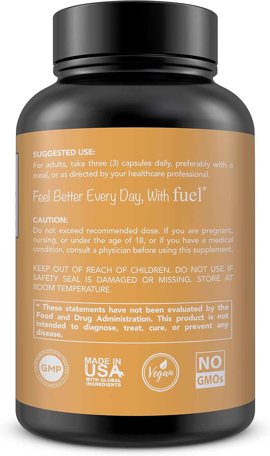 Vegan D-Ribose Capsules - Non GMO 500mg Supplement - Gluten Free, No Stearates - 90 Count by BoostCeuticals