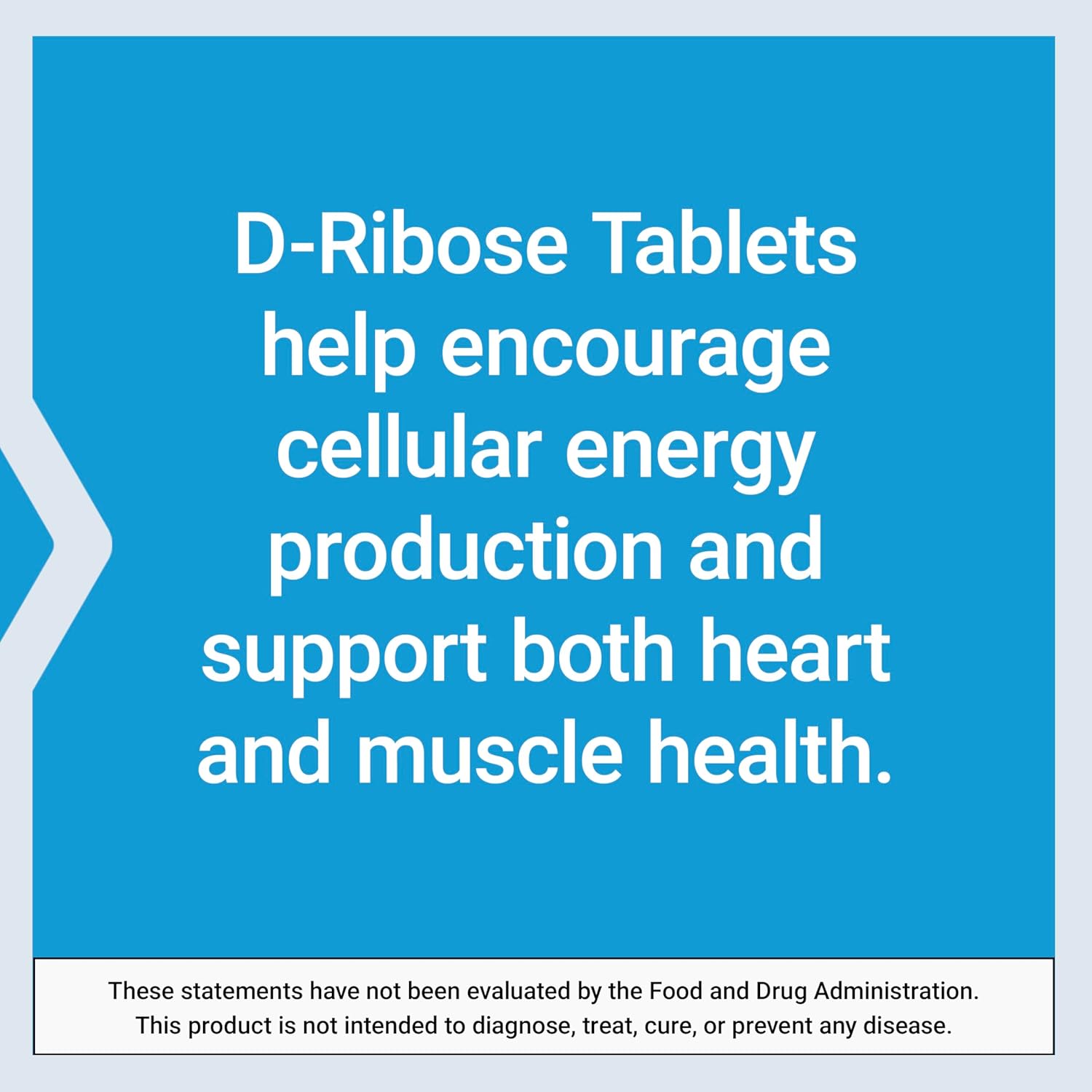 Vegan D-Ribose Tablets with Calcium for Healthy Energy Levels in Heart and Muscle - 100 Vegetarian Tablets