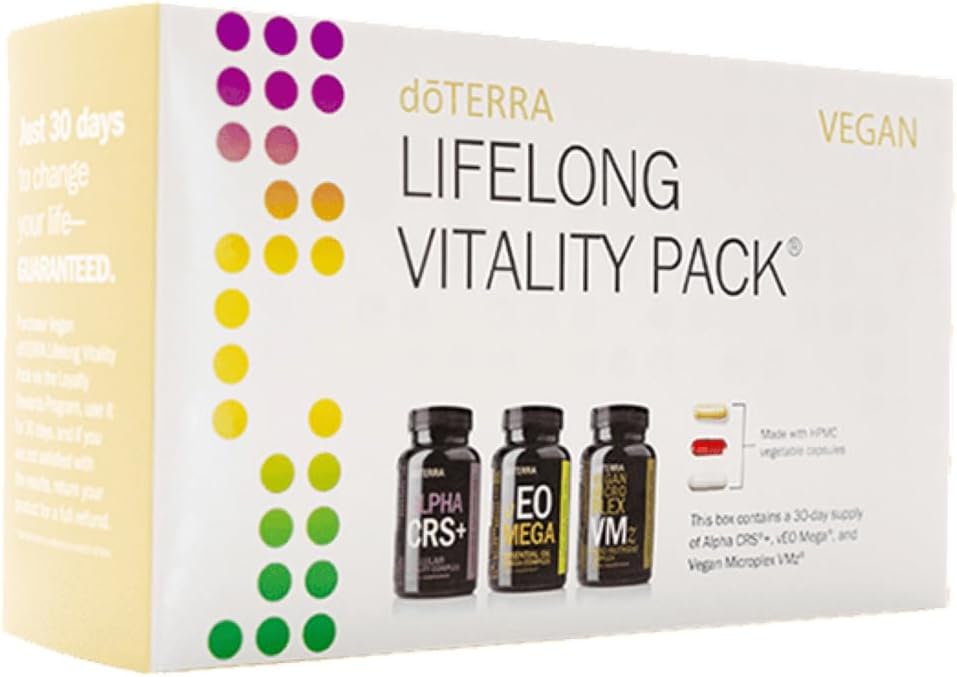 Vegan doTERRA Lifelong Vitality Pack for Optimal Health and Wellness