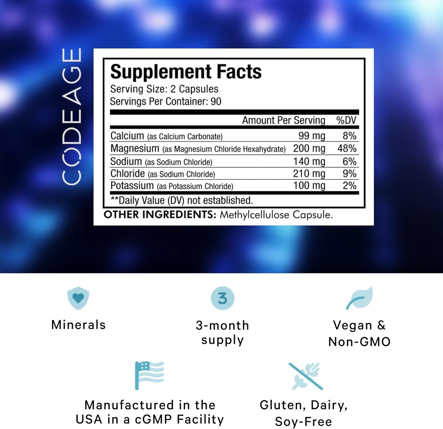 Vegan Electrolyte Supplement with Magnesium, Potassium, Calcium - Hydration Pills for Keto Diet - Non-GMO Electrolyte Tablets - 180 Capsules