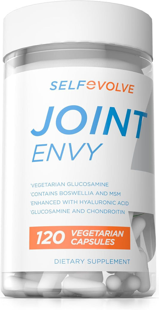 Vegan Joint Support Supplement with Glucosamine, MSM, and Hyaluronic Acid - Non-GMO & Gluten-Free - 120 Capsules