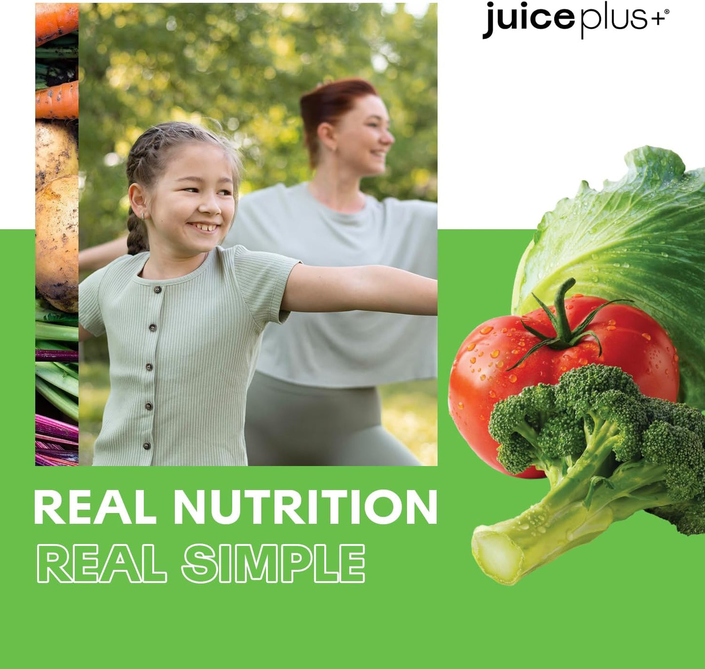 Vegan Juice Plus+ Vegetable Blend Soft Chews - Nutrient-Rich Gummies with Broccoli, Parsley, Spinach, Beets - 120 Chewables for All Ages
