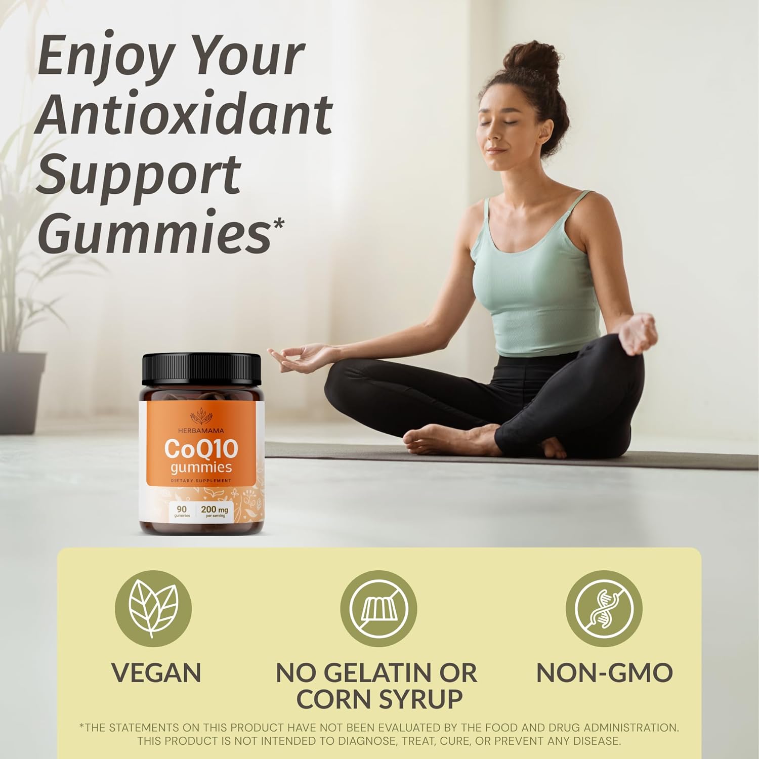 Vegan L-Carnitine and CoQ10 Gummy Bundle - 1500mg Acetyl L-Carnitine & 200mg Coenzyme Q10 - Non-GMO, Gelatin-Free - 2 Pack