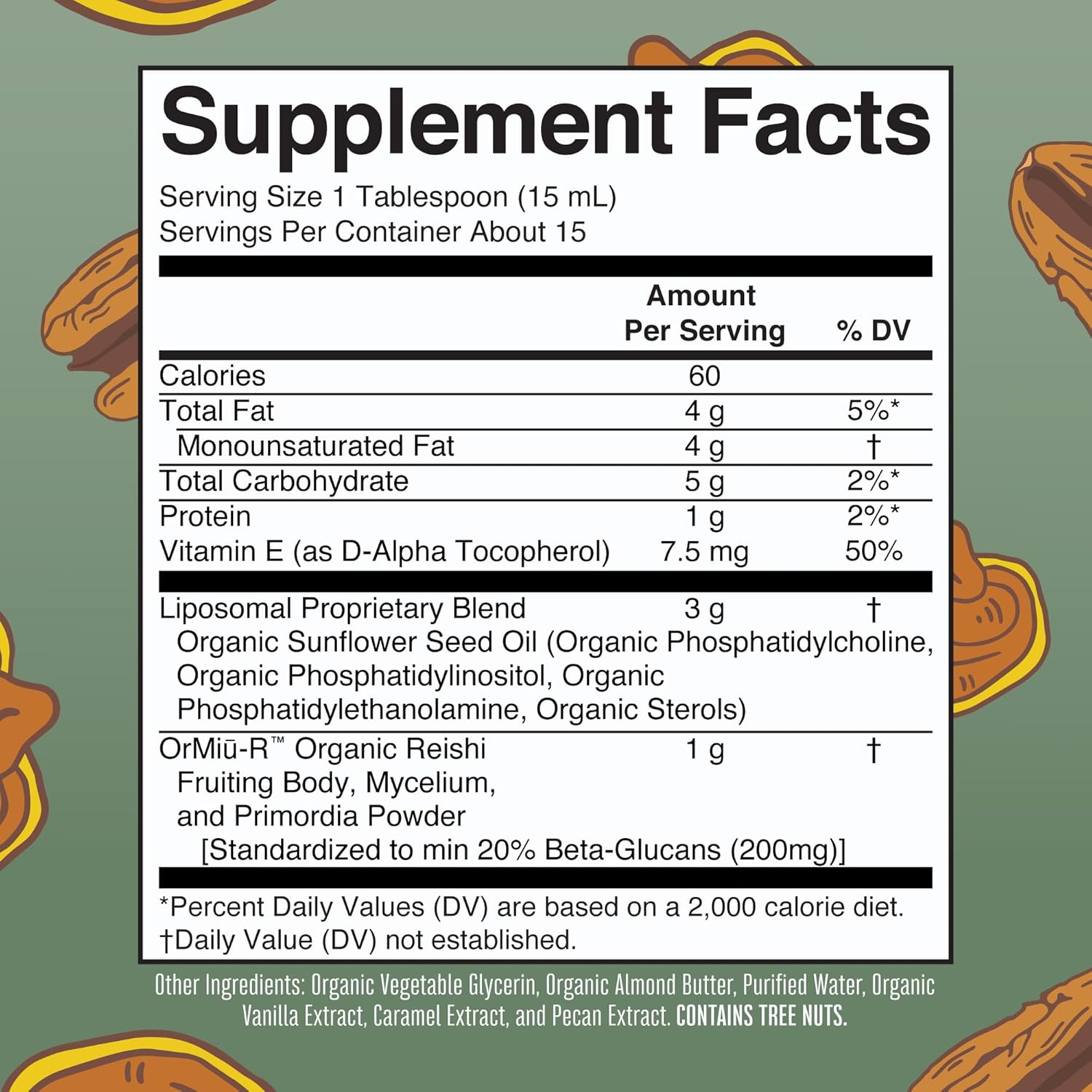 Vegan Liposomal Cordyceps & Reishi Mushroom Vitamins for Immunity & Skin, Maple Spice & Candied Pecan Flavors | Clean Label Project Verified | Non-GMO & Gluten-Free