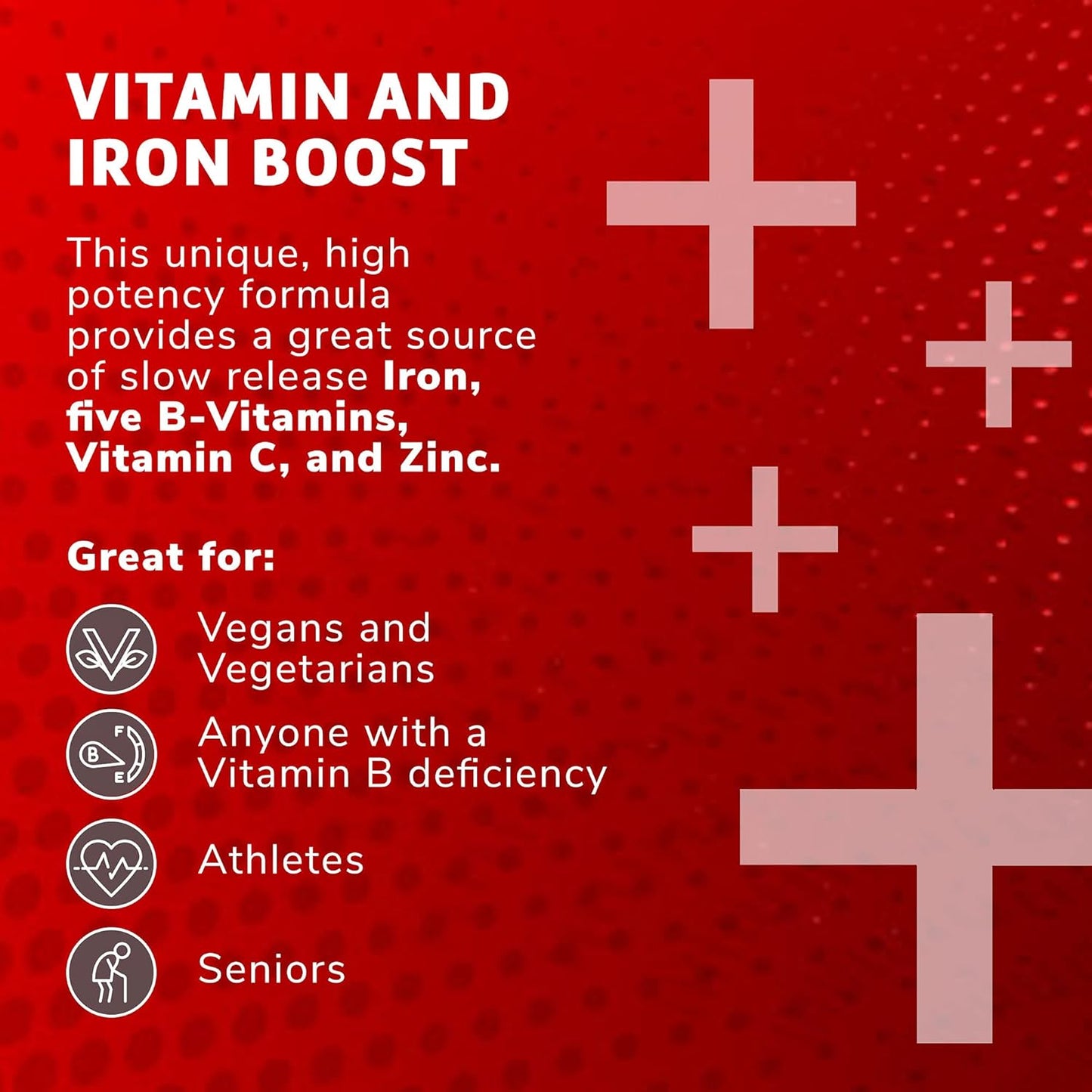 Vegan Liquid Iron Supplement with High Potency Iron & B Vitamins, 16 fl oz