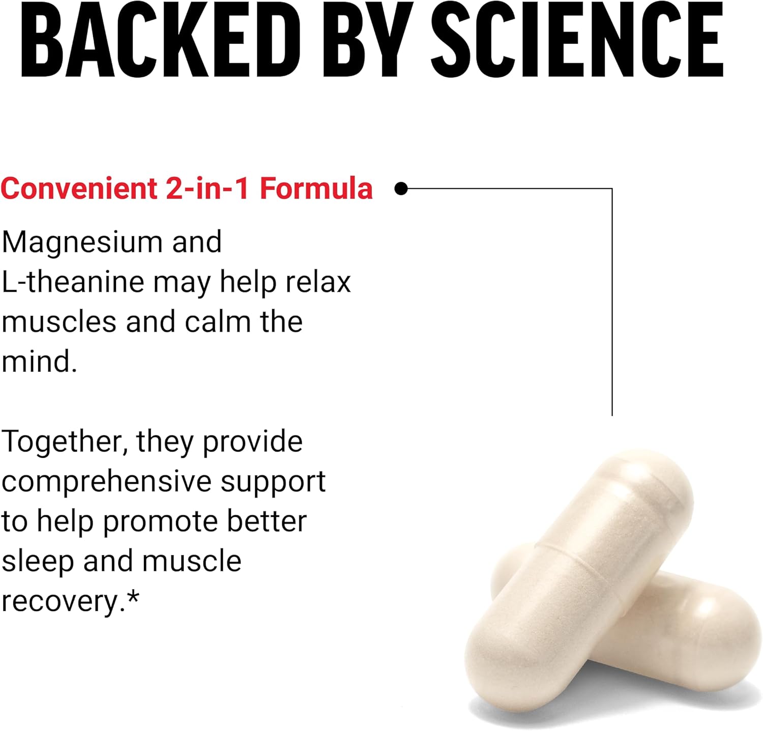 Vegan Magnesium Bisglycinate Supplement with L-Theanine for Bone, Muscle, and Nerve Support, 120 Capsules