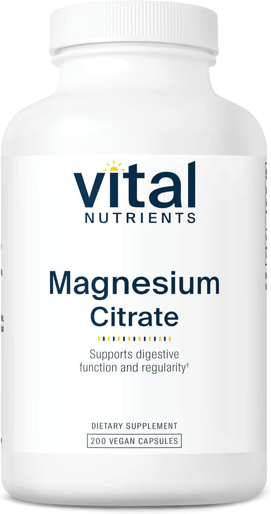 Vegan Magnesium Citrate Capsules 150mg | Supports Sleep, Bone & Heart Health | Gluten, Dairy, Soy Free | 200 Count