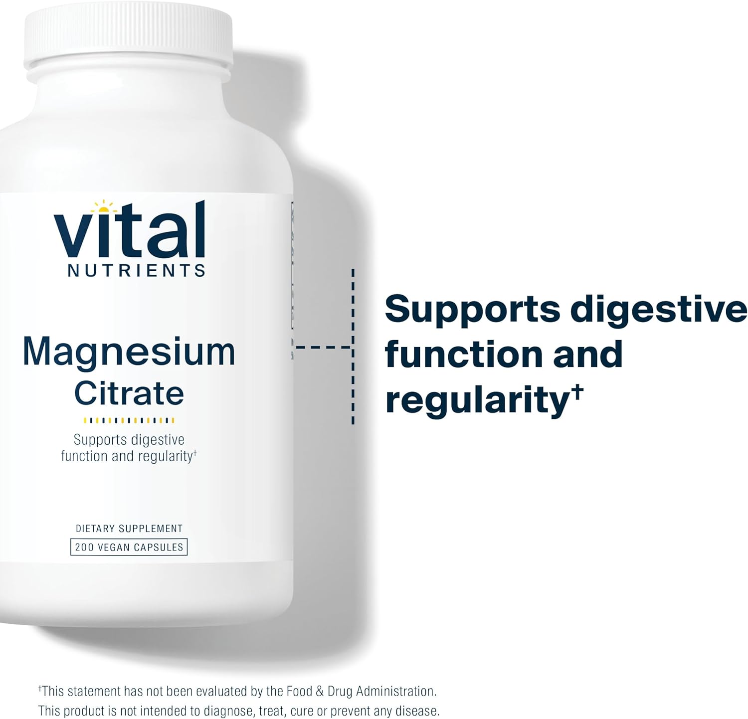 Vegan Magnesium Citrate Capsules 150mg | Supports Sleep, Bone & Heart Health | Gluten, Dairy, Soy Free | 200 Count