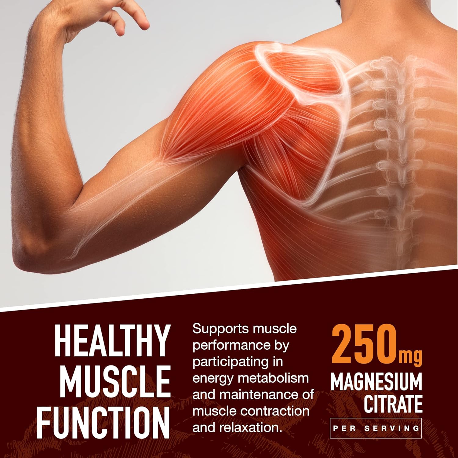 Vegan Magnesium Citrate Gummies for Adults - 250mg (90 Count) - Calm & Strong Earth Supplement for Women, Men, Teens - YUM-V'S