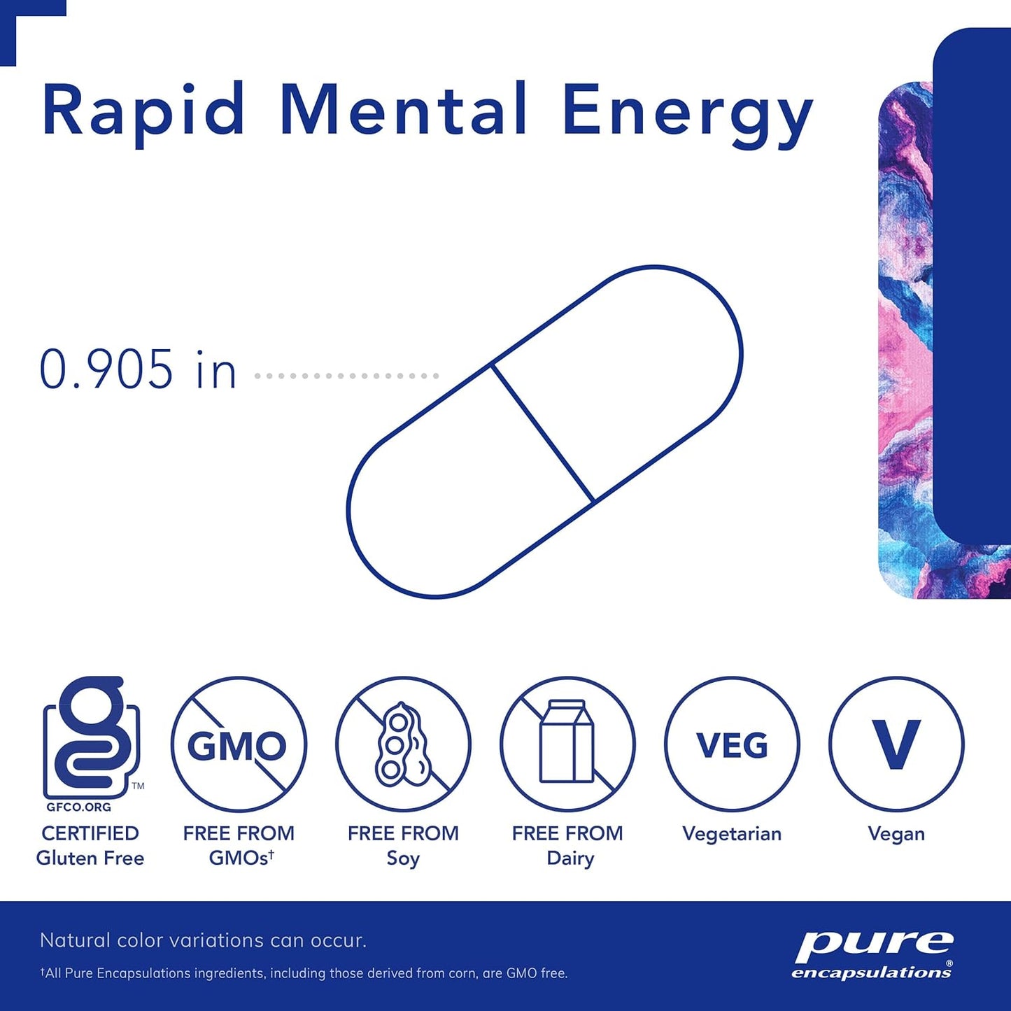 Vegan Memory Supplement with Ginkgo Biloba & Ginseng for Rapid Mental Energy - Brain Health Support - Non-GMO & Gluten-Free - 30 Capsules