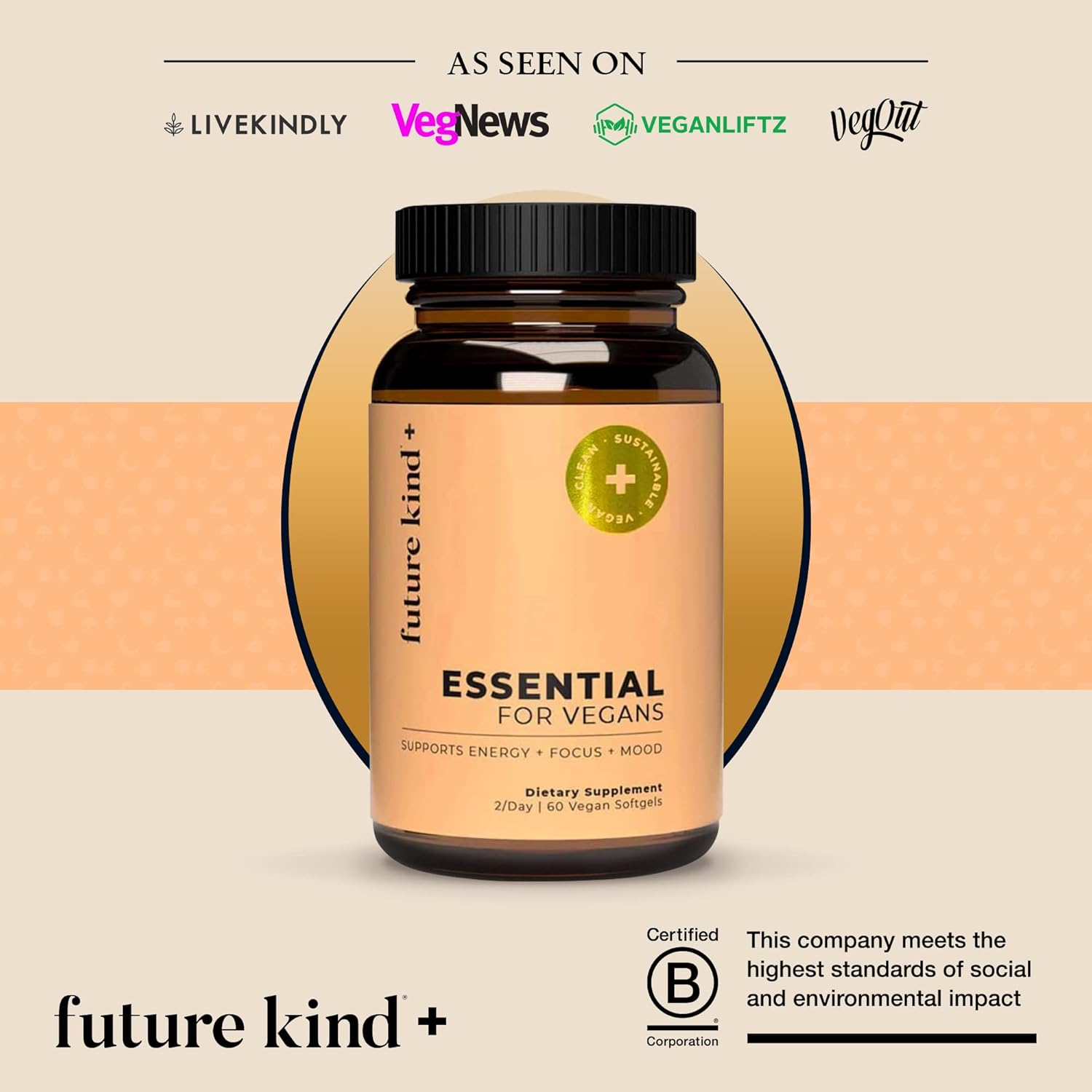 Vegan Multivitamin Bundle with B12, Omega 3, and Vitamin D3 - Complete 42 Vitamin Supplement for Men and Women